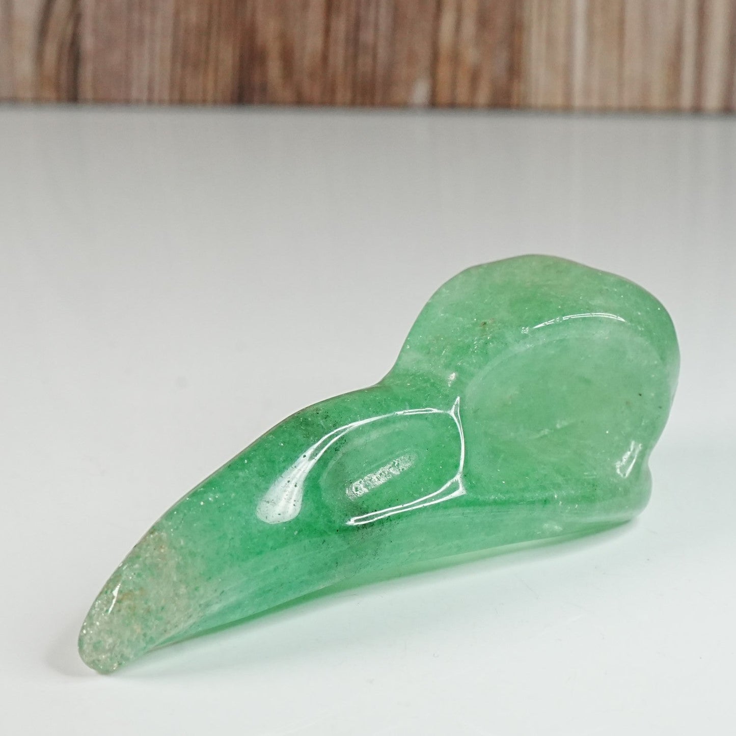Aventurine Crow - Carving