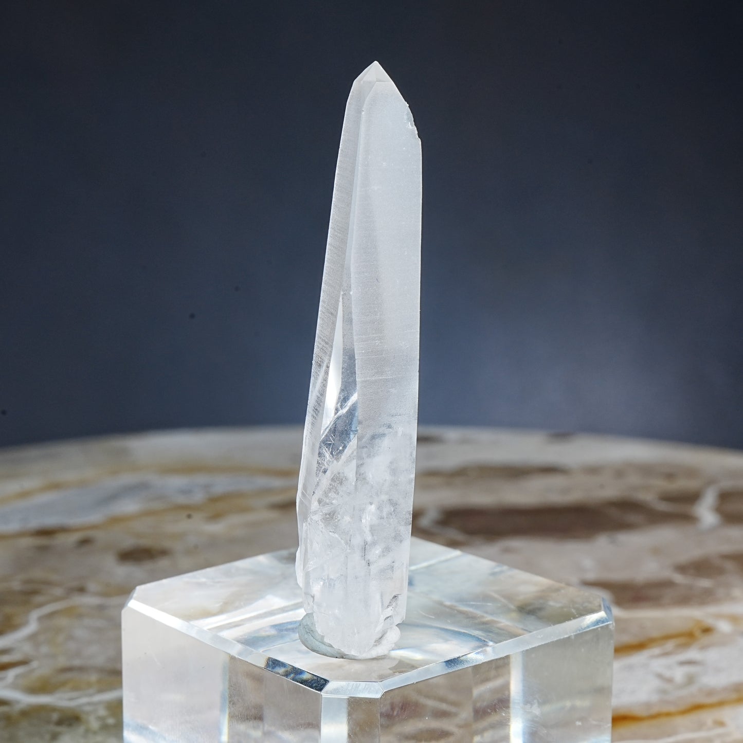 Lemurian Quartz Crystal Large Optically Clear - Mineral
