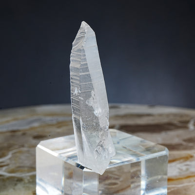 Lemurian Quartz Crystal Large Optically Clear - Mineral