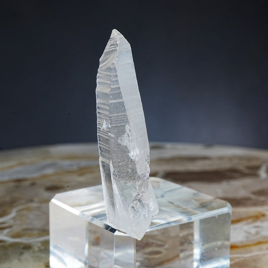 Lemurian Quartz Crystal Large Optically Clear - Mineral