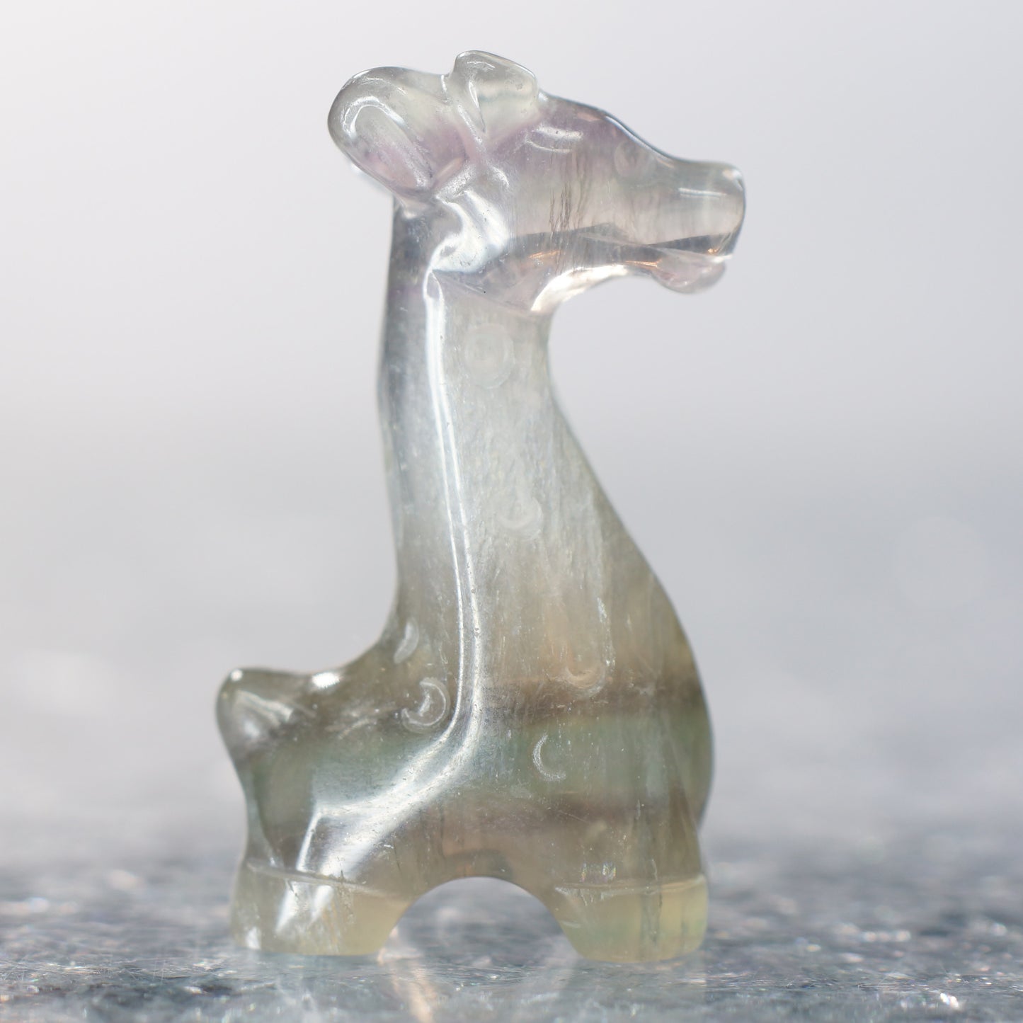 Fluorite Giraffe - 1.25” Carving