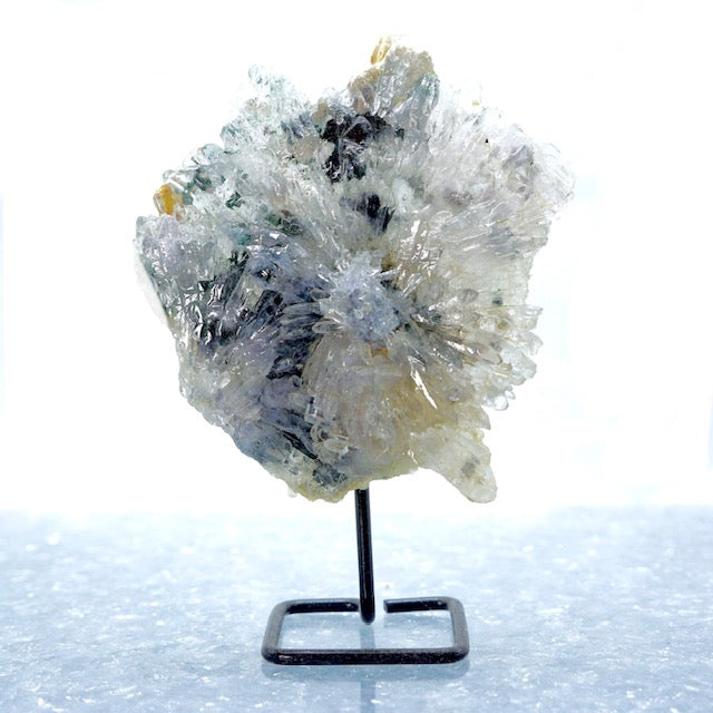 Sunburst Quartz with Hematite Inclusions - Mineral Display