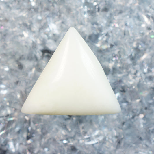 White Jade - Puffed Triangle