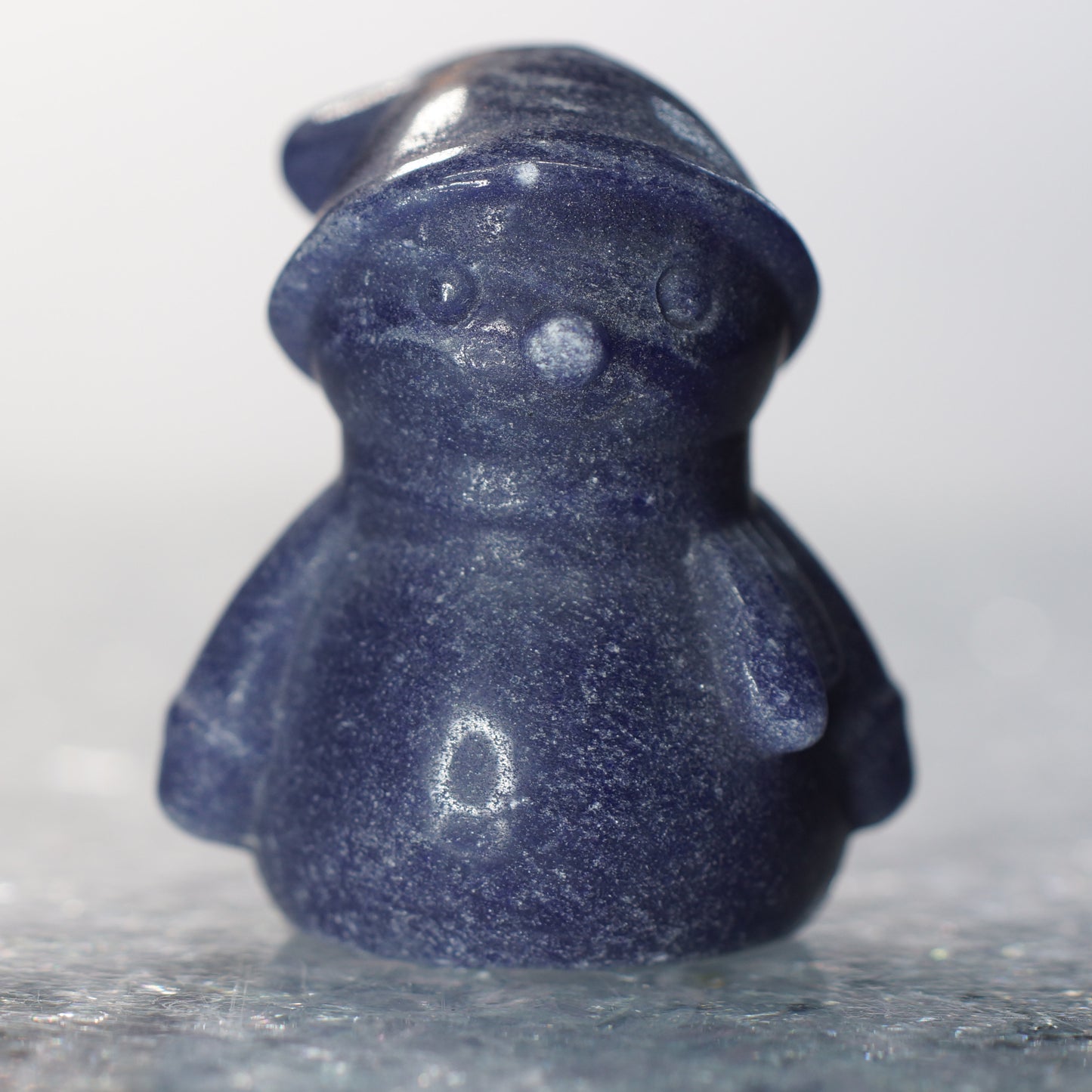Blue Aventurine Snowman  - 2” Carving