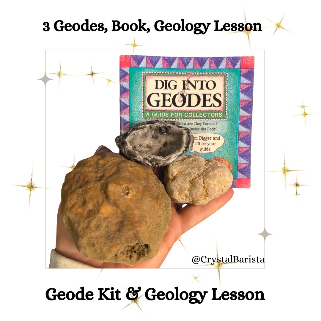 Geode Exploration & Cracking Kit with Booklet & Instructions