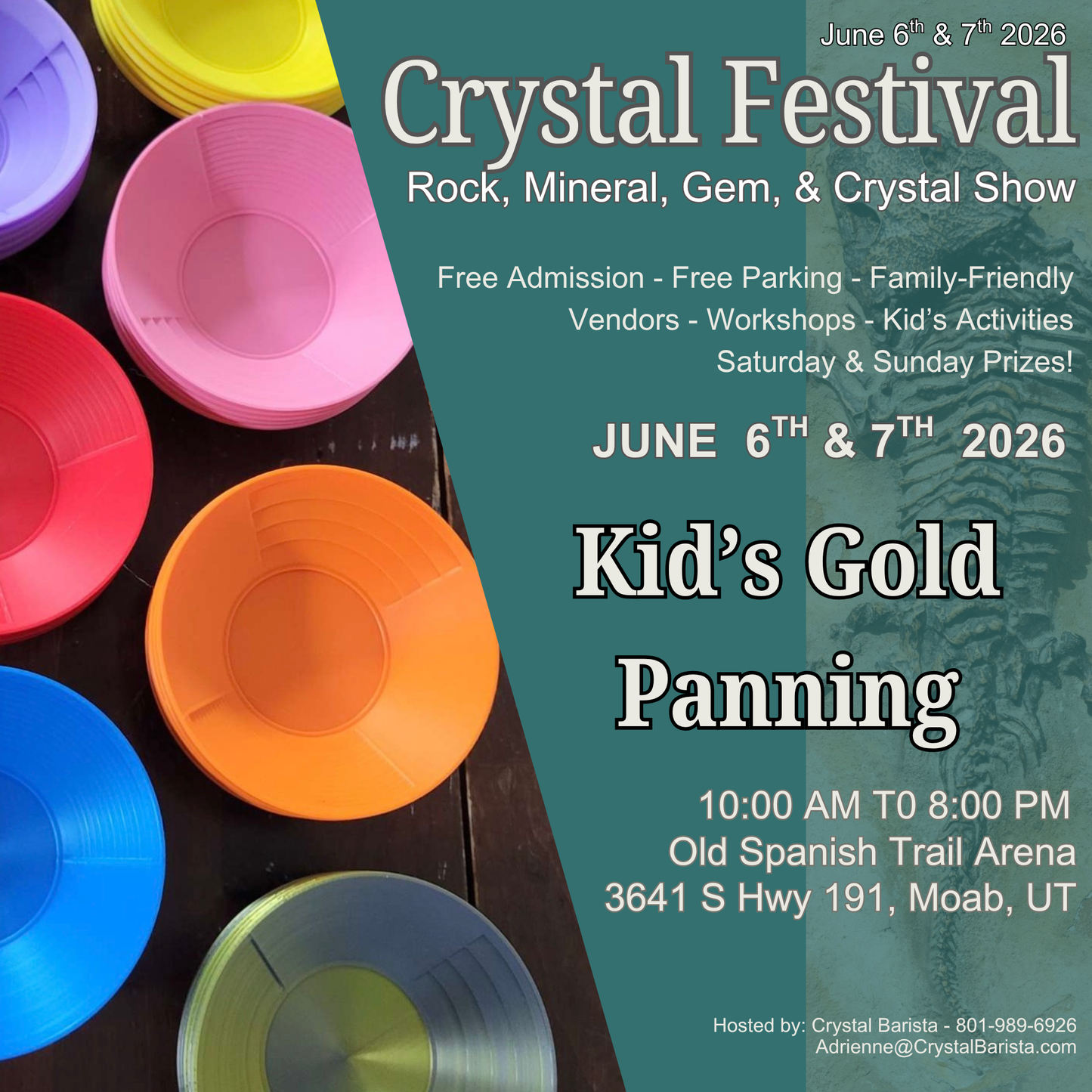 Kids Gold Panning in Moab