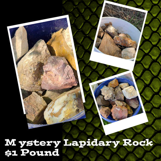 1lb Mixed Rough Rock for Lapidary & Tumbling