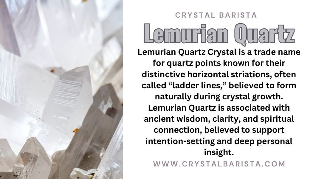 Lemurian Quartz Crystal Large Optically Clear - Mineral