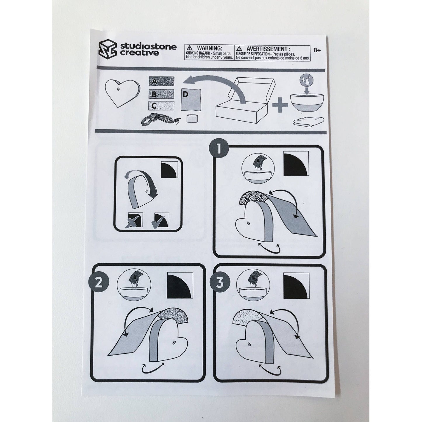 Heart Soapstone Pendant Jewelry Kit Carving and Whittli