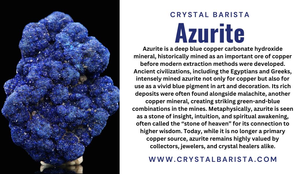 Azurite in Quartz - Sphere