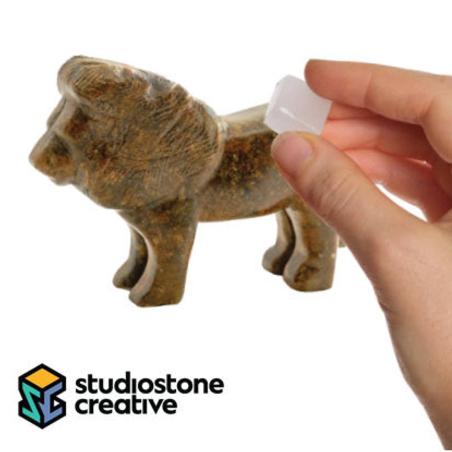 Lion Soapstone Carving and Whittling—DIY Arts and Craft Kit. All Kid-Safe Tools and Materials Included. For kids and adults 8 to 99+ Years.