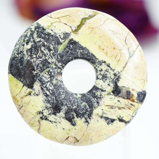 Nephrite with Titanium - Stone Donut or Pi Stone