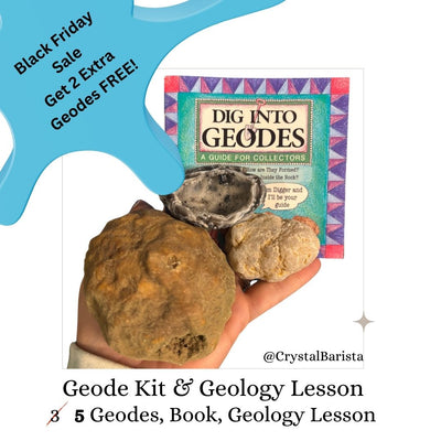Geode Exploration & Cracking Kit with Booklet & Instructions