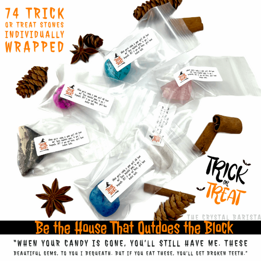74 Individually Wrapped Stones for Trick-Or-Treaters