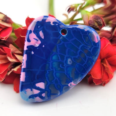 Dragon Scale Agate - Drilled Pendant