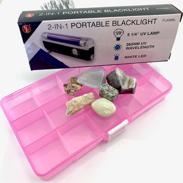 Field UV Light with FREE UV Mineral Collection & Case