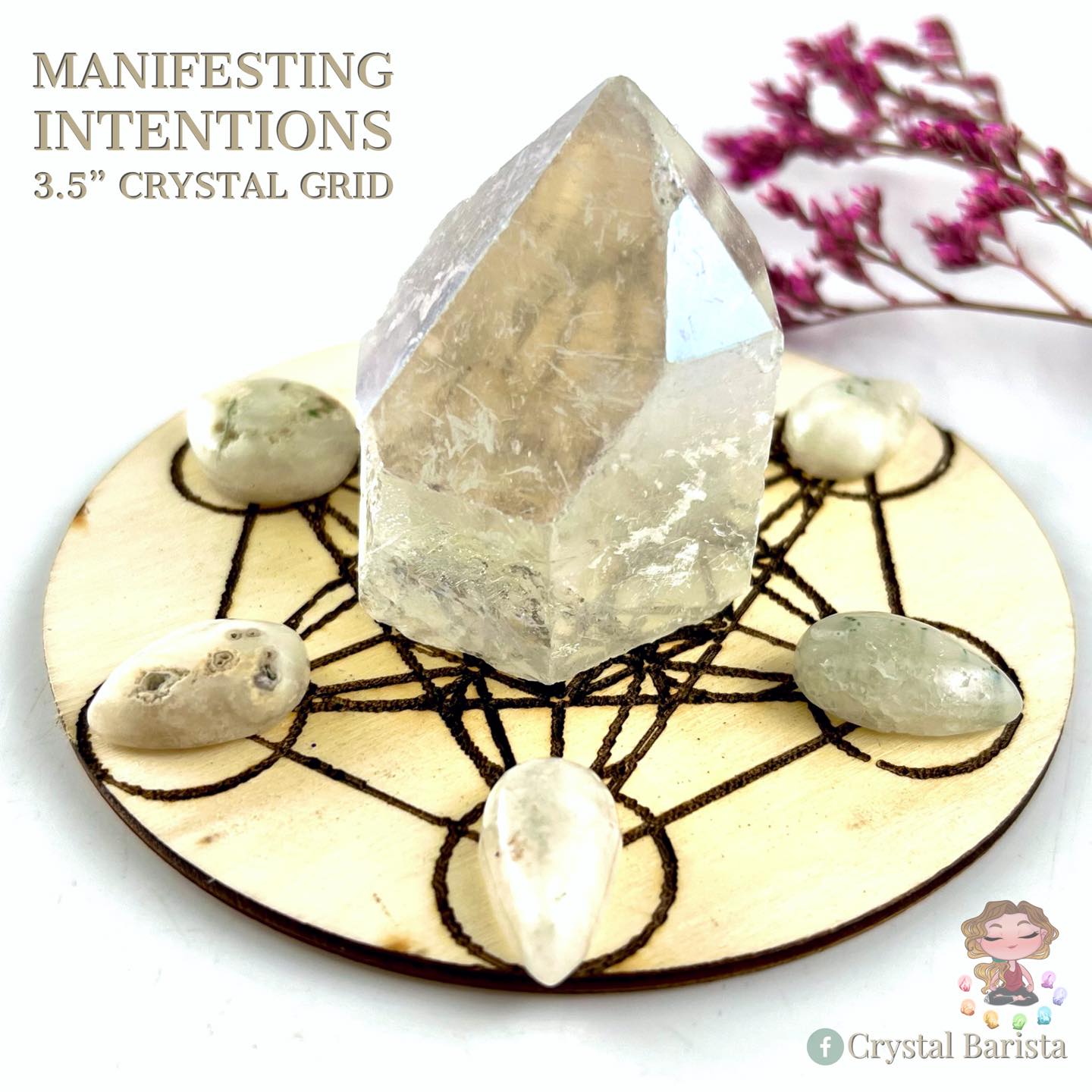 Manifesting Grid - 3" Crystal Grid