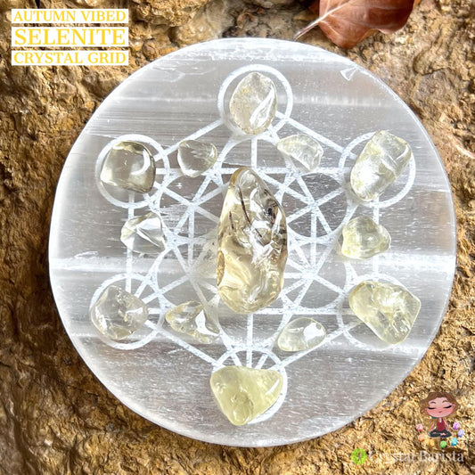 Autumn Vibes & Slowing Down Grid - 3" Crystal Grid