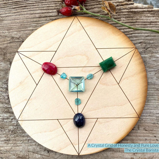 Honest and Pure Love - 6" Crystal Grid