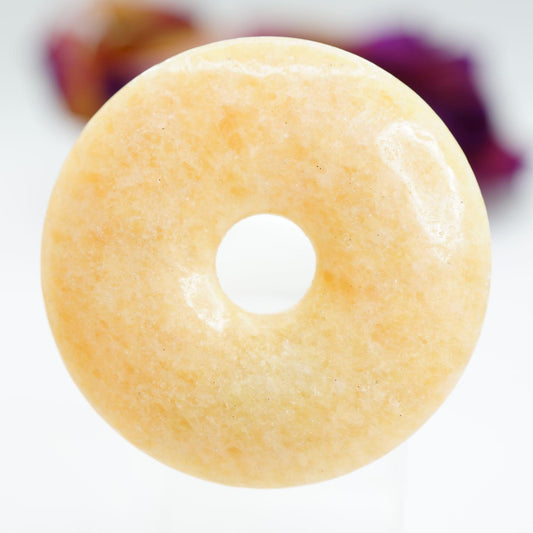 Yellow Moonstone - Stone Donut or Pi Stone