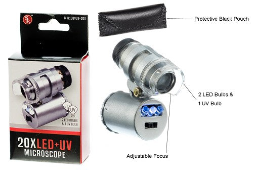 Pocket Microscope with LED Lights