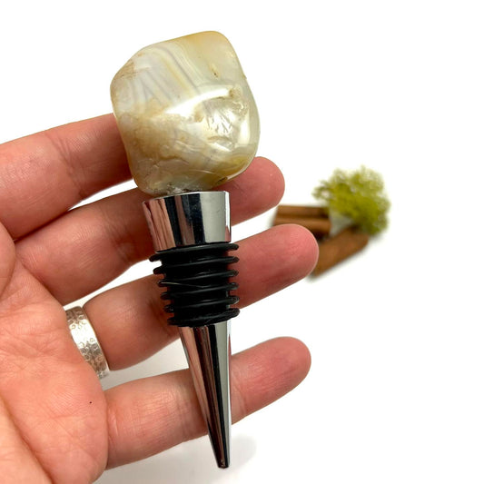 Natural Agate - Wine Stopper